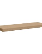 vidaXL Възглавница за пейка SOEST 100% полиестер Пясък 140 x 50 x 8 см