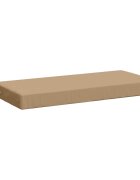 vidaXL Възглавница за пейка SOEST 100% полиестер Пясък 60 x 40 x 8 см