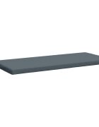 vidaXL Възглавница за пейка SOEST 100% полиестер Синьо 110 x 50 x 5 см