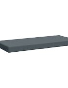 vidaXL Възглавница за пейка SOEST 100% полиестер Синьо 110 x 50 x 8 см