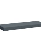 vidaXL Възглавница за пейка SOEST 100% полиестер Синьо 120 x 40 x 8 см