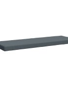 vidaXL Възглавница за пейка SOEST 100% полиестер Синьо 150 x 50 x 8 см