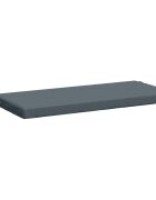 vidaXL Възглавница за пейка SOEST 100% полиестер Синьо 60 x 40 x 5 см