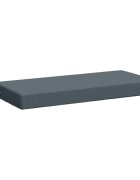 vidaXL Възглавница за пейка SOEST 100% полиестер Синьо 60 x 40 x 8 см