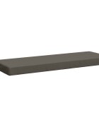 vidaXL Възглавница за пейка SOEST 100% полиестер Сиво 100 x 40 x 8 см