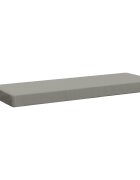 vidaXL Възглавница за пейка SOEST 100% полиестер Сиво 120 x 40 x 8 см