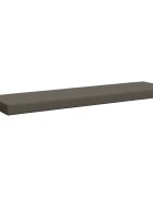 vidaXL Възглавница за пейка SOEST 100% полиестер Сиво 140 x 40 x 8 см