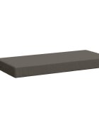 vidaXL Възглавница за пейка SOEST 100% полиестер Сиво 80 x 40 x 8 cm