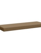 vidaXL Възглавница за пейка SOEST 100% полиестер Таупе 110 x 40 x 8 см