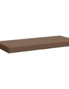 vidaXL Възглавница за пейка SOEST 100% полиестер Таупе 120 x 50 x 8 см