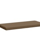 vidaXL Възглавница за пейка SOEST 100% полиестер Таупе 80 x 40 x 5 см