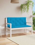 vidaXL Възглавница за пейка светлосиня 120x(50+50)x7 см оксфорд плат