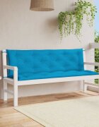vidaXL Възглавница за пейка светлосиня 150x(50+50)x7 см оксфорд плат