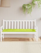vidaXL Възглавница за пейка яркозелена 150x50x7 см оксфорд плат