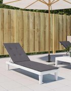 vidaXL Възглавница за стол шезлонг антрацит (75+105)x50x4 см