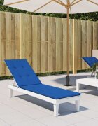vidaXL Възглавница за стол шезлонг кралско синя (75+105)x50x4 см