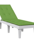 vidaXL Възглавница за стол шезлонг меланж зелена (75+105) x 50 x 4 см плат