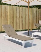 vidaXL Възглавница за стол шезлонг таупе (75+105)x50x4 см