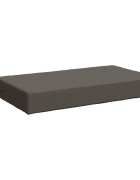 vidaXL Възглавница за сядане SOEST 100% полиестер Сиво 70 x 40 x 10 см
