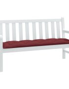 vidaXL Възглавница за външна пейка меланж виненочервен 150x50x7см плат