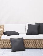 vidaXL Възглавници за диван 4 бр черен 40x40 см текстил