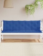 vidaXL Възглавници за градински пейки 2 бр синьо 180x50x7 см плат