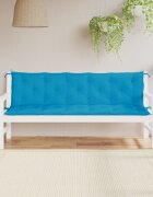 vidaXL Възглавници за градински пейки 2 бр Светлосин 180x50x7 см плат