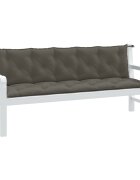 vidaXL Възглавници за градински пейки 2бр меланж тъмносиви 180x50x7 см