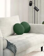 vidaXL Възглавници за седалки 2 бр. Кордюрова тъкан Тъмен зелен
