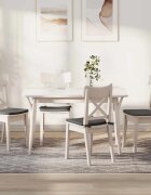 vidaXL Възглавници за седалки 4 бр. Кордюрова тъкан Светлосиво