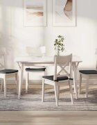 vidaXL Възглавници за седалки 4 бр. Кордюрова тъкан Тъмносиво