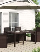 vidaXL Възглавници за седалки 4 бр. Полиестер Антрацит 47 x 36 x 2 см