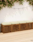 vidaXL Възглавници за седалки - 4 части SOEST 4 бр. 100% полиестер