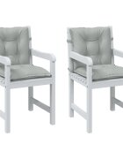 vidaXL Възглавници за столове 2 бр меланж светлосиви 100x50x7 см