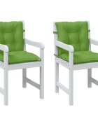 vidaXL Възглавници за столове 2 бр меланж зелени 100x50x7 см плат