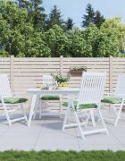 vidaXL Възглавници за столове 4 бр на листа 50x50x7 см плат