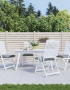 vidaXL Възглавници за столове 4 бр сиви 40x40x7 см Оксфорд плат