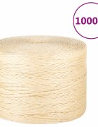 vidaXL Въже 100% сизал 3 мм 1000 м
