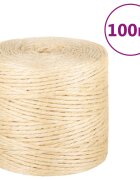 vidaXL Въже 100% сизал 4 мм 100 м
