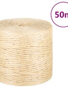 vidaXL Въже 100% сизал 4 мм 50 м