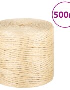 vidaXL Въже 100% сизал 4 мм 500 м