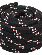 vidaXL Въже за лодка 5 mm 25 m Черен и Червен