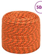 vidaXL Въже за лодка оранжево 10 мм 50 м полипропилен
