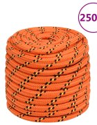 vidaXL Въже за лодка оранжево 16 мм 250 м полипропилен