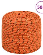 vidaXL Въже за лодка оранжево 8 мм 50 м полипропилен