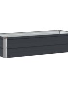 vidaXL Вдигната леха за градина Антрацит 100 x 40 x 24 см