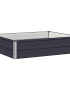 vidaXL Вдигната леха за градина Антрацит 100 x 80 x 24 см