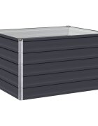 vidaXL Вдигната леха за градина Антрацит 100 x 80 x 55 см