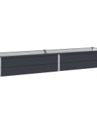 vidaXL Вдигната леха за градина Антрацит 160 x 40 x 24 см