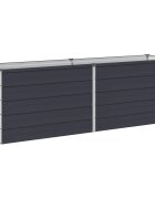 vidaXL Вдигната леха за градина Антрацит 160 x 40 x 55 см
